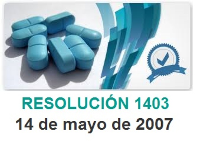 RESOLUCIÓN 1403 DE 2007 - ( CAP III ,NUMERAL 5 )