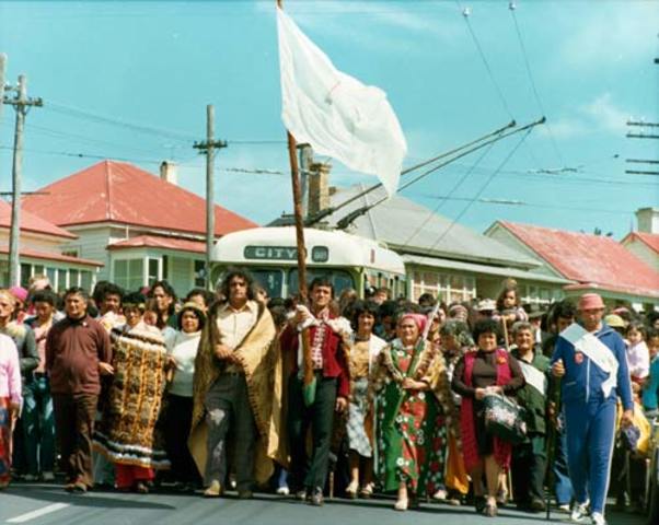 Māori land march/hikoi. First legislative recognition of the treaty.