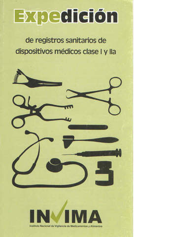 Tecnovigilancia Resolución 5039 del 1994