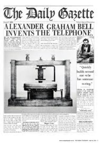 Alexander Graham Bell Receives First Patent for the Telephone