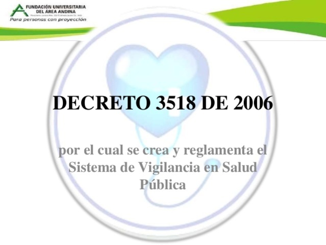 decreto 3518 de 2006