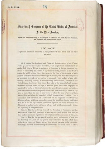 Keating Owen Act of 1916