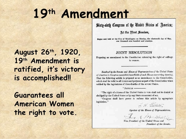 Womens Suffrage