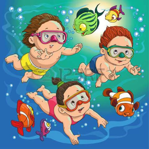 We were diving in the ocean