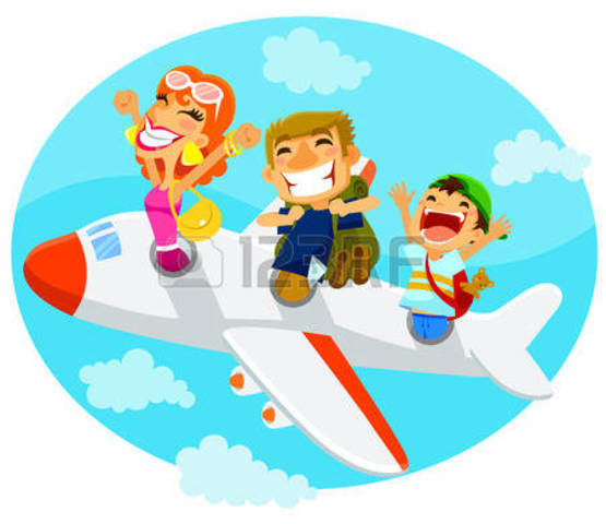 We were traveling by plane.