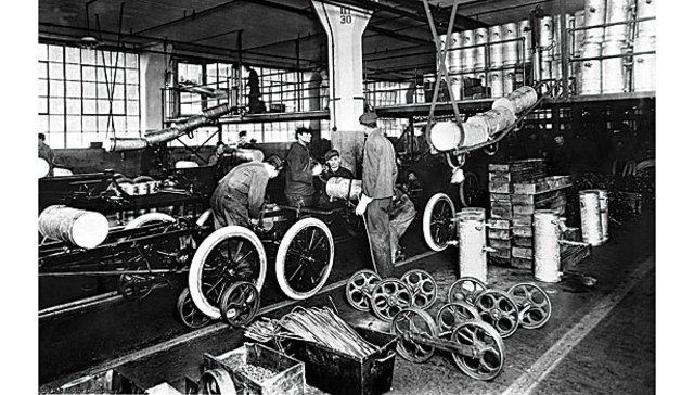 Ford Incorporates the Moving Assembly Line [Citation, OpenStax, U.S History, 24.1 Prosperity and the Production of Popular Entertainment]