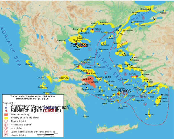 Thirty-year peace treaty signed between Athens and Sparta