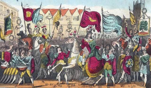 Restoration of English Monarchy.