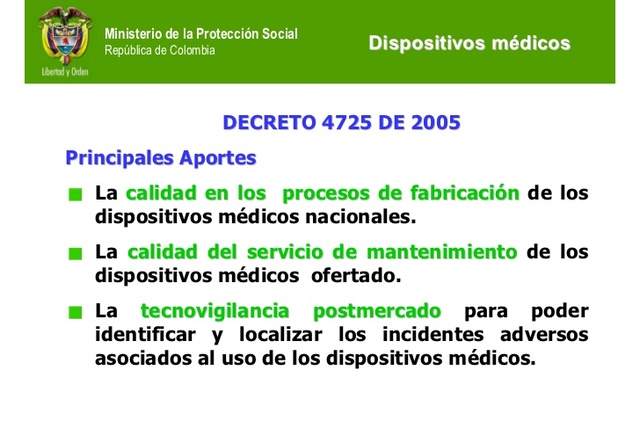 Decreto 4725 de 2005