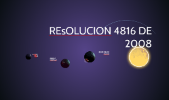 Resolución 4816 de 2008