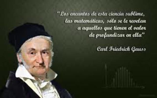 1796 - 1855 Carl Friedrich Gauss