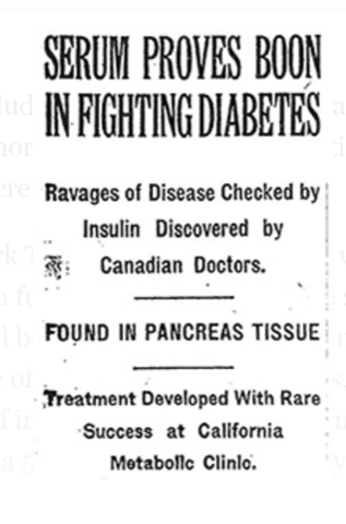 The Discovery of Insulin
