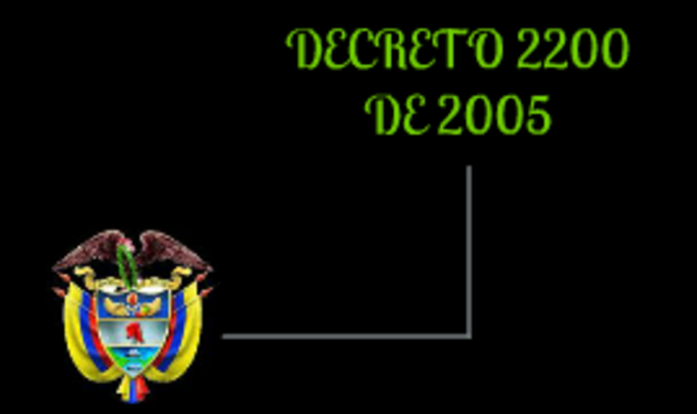 DECRETO 2200 DE 2005  Por el cual se reglamenta el servicio farmacéutico y se dictan otras disposiciones.