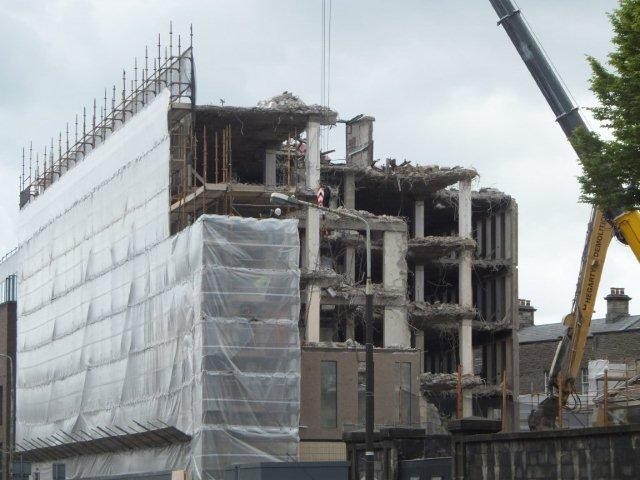 Demolition of Oisin House
