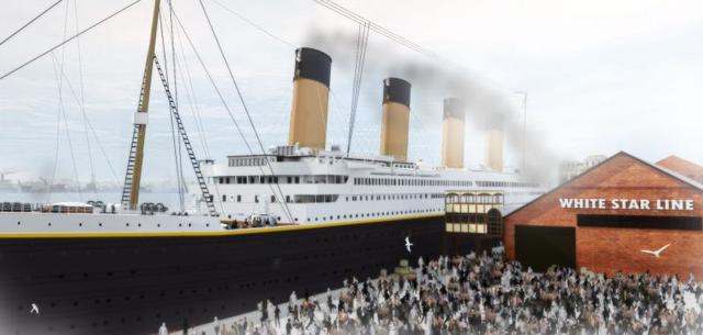 Titanic arrived in Southampton.