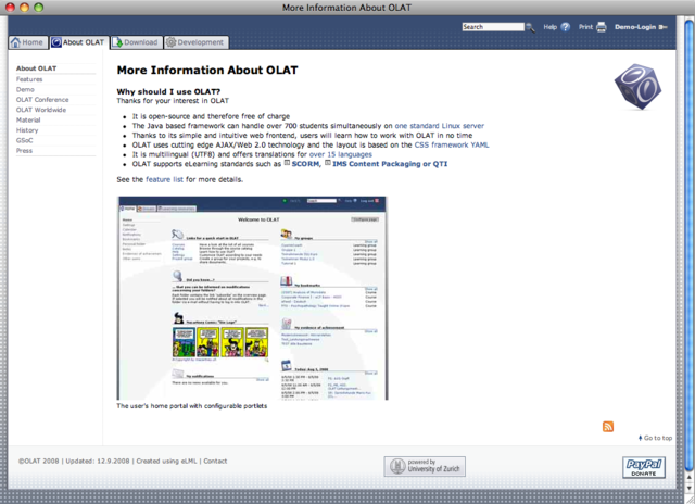 LMS OLAT - Online learning an Training