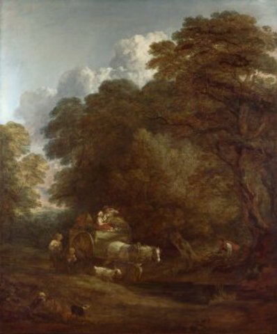 Art: The market Cart created by Thomas Gainsborough