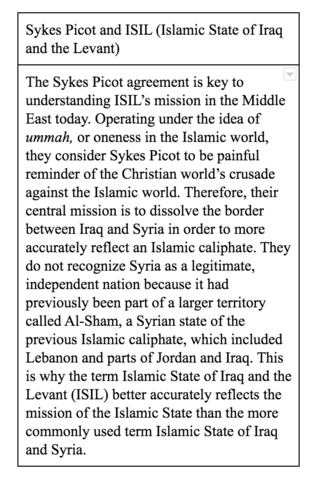 Sykes-picot agreement