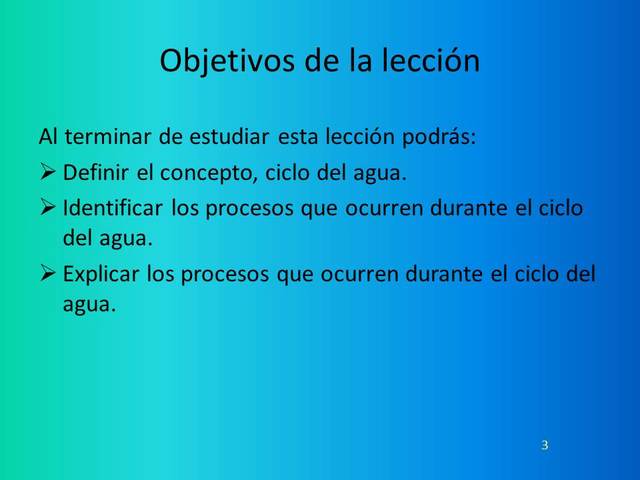 Objetivos de la clase