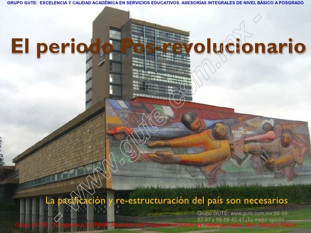 Periodo postrevolucion