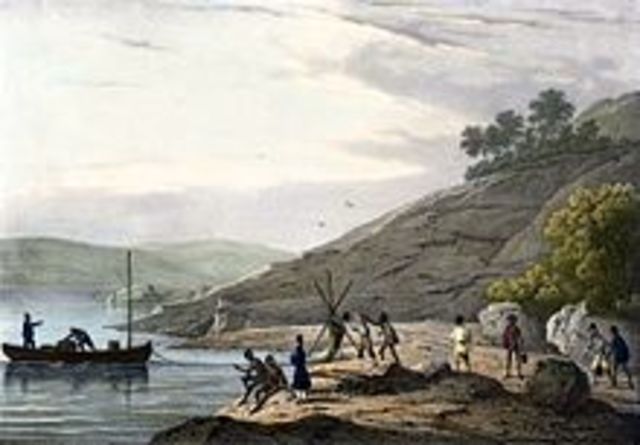 Europeans landed in King Grove Sound, WA