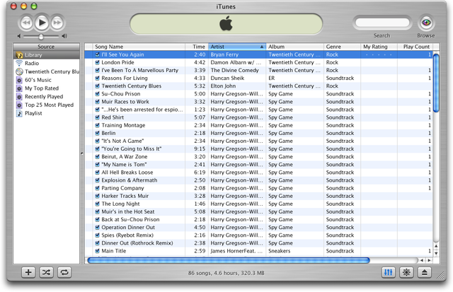 iTunes 3: Smart Playlists