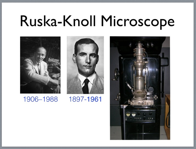 Max Knoll y Ernest Ruska