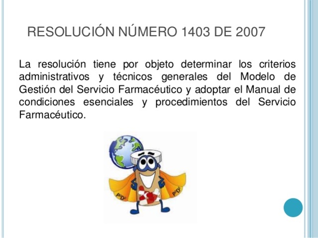 Resolución 1403 de 2007