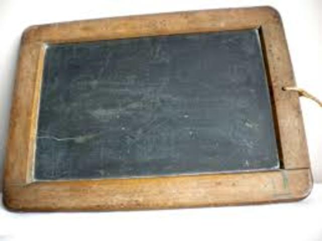 Primer pizarrón tradicional