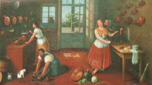 Instalación de españoles en tierras americanas.