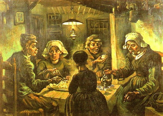 Muerte de su padre / Los Comedores de Papas