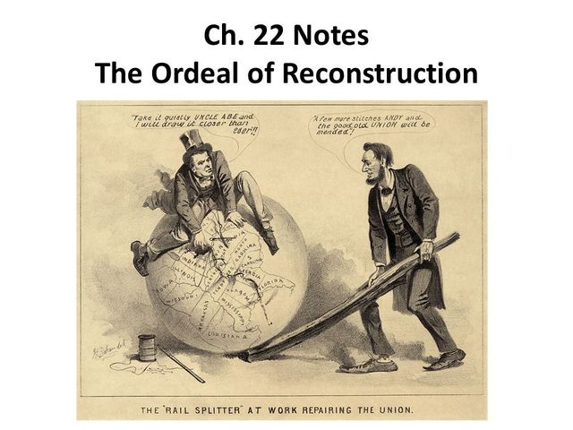 The ordeal of reconstruction ch. 6.3