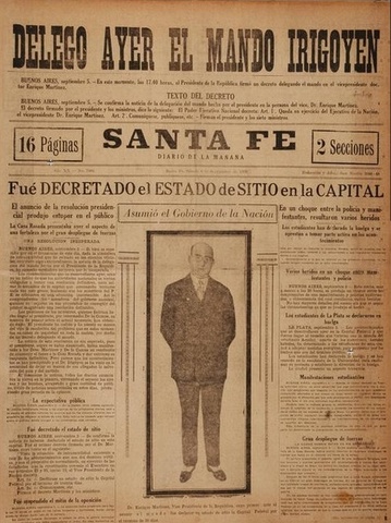 Se impone el Estado de Sitio.