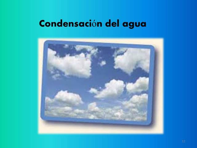 Condensación del agua