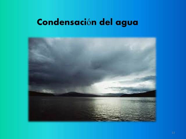 Condensación del agua