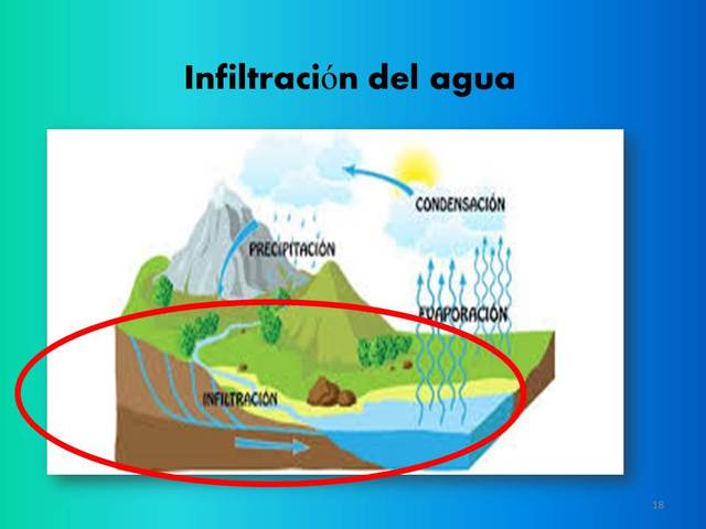 Infiltración del agua
