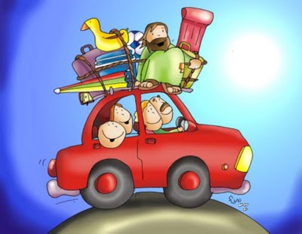 I go to vacations with my family in july