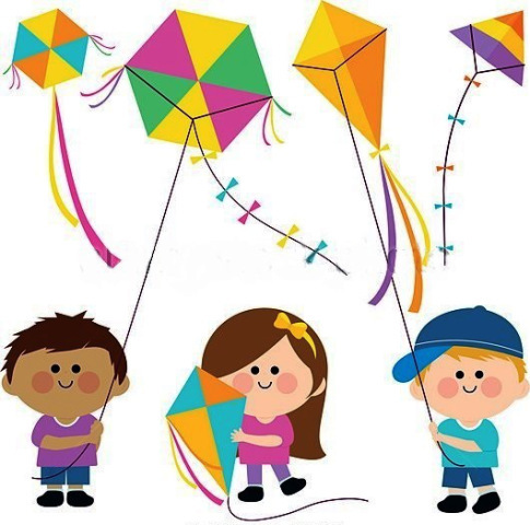 I fly my kite in the park in august