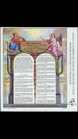 La declaración francesa de los Derechos del Hombre y de los Ciudadanos