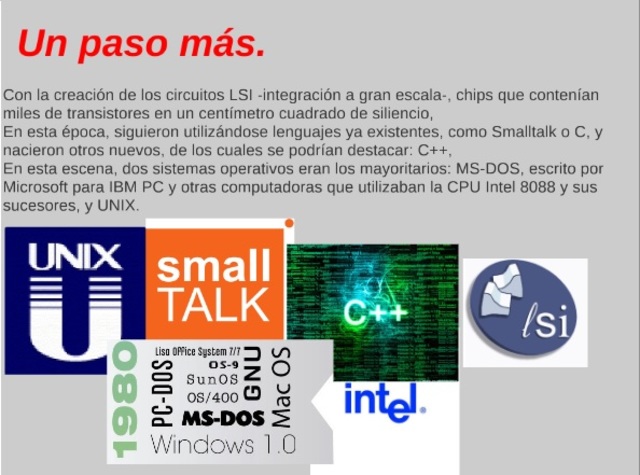 La década de los 80 un paso mas