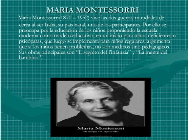 MARÍA MONTESSORRI