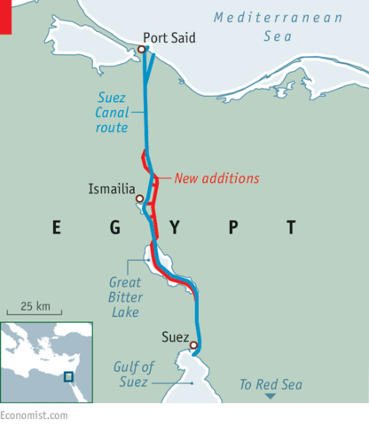Construction of the Suez Canal complete