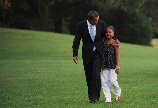 Barack and Michelle's second daughter is born. She is named Natasha (and often called Sasha).