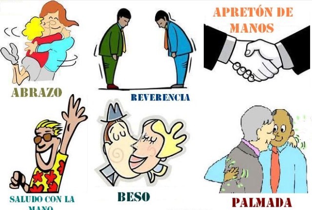 culturas saludando - cultures saying hello