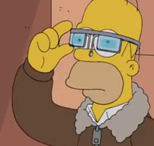 Google Glass featured in Simpsons episode