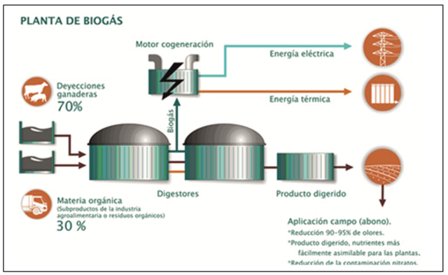 Gas hidrógeno de materia biodegradable u organicas
