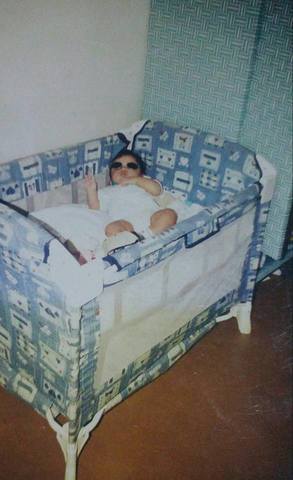 I started to walk, I liked to sing a lot, was a baby too fat, my hair was curly.