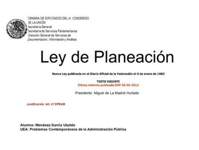Ley de Planeación