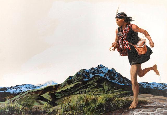 Hombres a pie Aztecas 1500s