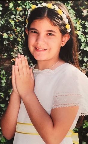 Recibiendo mi comunión.